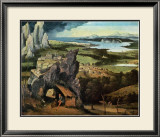 Saint Jerome on the Road Poster par Joachim Patinir