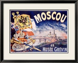 Moscou Oprawiona reprodukcja giclee