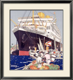 Royal Mail Line, South America Lámina giclée enmarcada por Kenneth Shoesmith