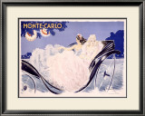Monte Carlo Indrammet giclee-tryk af Louis Icart Monte Carlo Indrammet giclee-tryk af Louis Icart