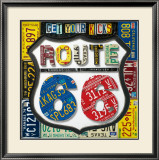 Route 66 Posters par Aaron Foster