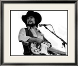 Waylon Jennings Lámina enmarcada de edición limitada por Mike Ruiz