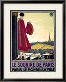 Le Sourire de Paris Innrammet Giclee-trykk av Bernard Becan Le Sourire de Paris Innrammet Giclee-trykk av Bernard Becan