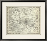 Environs de Paris, 1856 Estampe encadrée par G. W. Colton