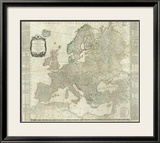 Composite: Europe, c.1787 Framed Giclee Print by Thomas Kitchin