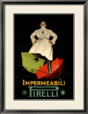 Impermeaabili Pirelli Lámina giclée enmarcada por Leonetto Cappiello