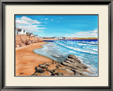 Rocks and Waves, Elie Poster by Elise Ferguson