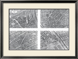 Paris Plans Plakater av Louis Bretez Paris Plans Plakater av Louis Bretez