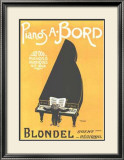 Pianos A. Bord Lámina enmarcada de edición limitada por P.f. Grignon