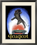 Peugeot Lámina giclée enmarcada por Leonetto Cappiello