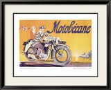 Motobecane Lámina giclée enmarcada por Geo Ham
