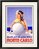 Monte Carlo, Welche Freude Gerahmter Giclée-Druck von Louis Icart