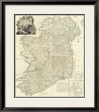 Composite: Ireland, c.1790 Framed Giclee Print by John Rocque