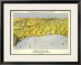 Texas and Part of Mexico, c.1861 Estampe encadrée par John Bachmann