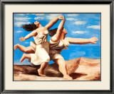 Deux femmes courant sur la plage Posters par Pablo Picasso