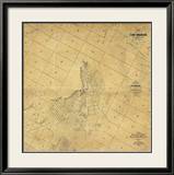 Map of The City of Los Angeles, c.1857 Framed Giclee Print by Ord, Edward Otto Cresap 