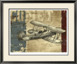 Vintage Aircraft I Lámina enmarcada de edición limitada por Ethan Harper