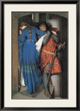 Meeting on the Turret Stairs Posters av Frederick William Burton Meeting on the Turret Stairs Posters av Frederick William Burton