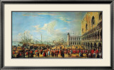 In Front of the Doge Palace in Venice Affiches par Luca Carlevaris