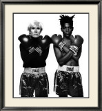 Andy Warhol and Jean-Michel Basquiat Plakater av Michael Halsband Andy Warhol and Jean-Michel Basquiat Plakater av Michael Halsband