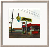 Route 66: West End Liquor Poster by Ayline Olukman