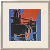 Brooklyn Bridge, c.1983 (pink, red, blue) Affischer av Andy Warhol Brooklyn Bridge, c.1983 (pink, red, blue) Affischer av Andy Warhol