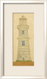 Blue Striped Lighthouse Affiche par Jose Gomez