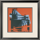 Brooklyn Bridge, c.1983 (black, red, blue) Poster von Andy Warhol