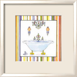 Baño a rayas I Póster por Elizabeth Jardine