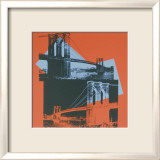 Brooklyn Bridge, c.1983 (black, red, blue) Poster autor Andy Warhol