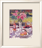 Pink Flowers Posters by Edward Noott