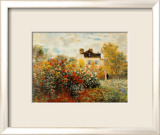 Le jardin de l'artiste à Argenteuil Affiches par Claude Monet