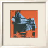 Brooklyn Bridge, c.1983 (black, red, blue) Posters af Andy Warhol