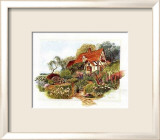 Cottage sur la colline Affiches par Barbara Norris