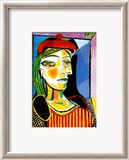 Girl with Red Beret Posters par Pablo Picasso