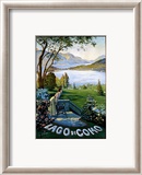Lago di Como Estampe encadrée par Elio Ximenes