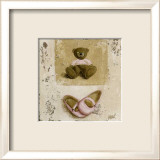 Nounours Rose et Chaussures Posters par Véronique Didier-Laurent