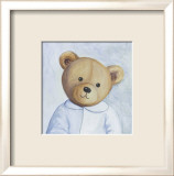 Bear with Blue Shirt Affiches par Catherine Becquer