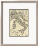Italie Moderne, c.1828 Innrammet Giclee-trykk av Adrien Hubert Brue