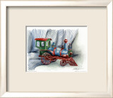 Petite locomotive Poster par Lila Rose Kennedy