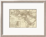 Geographie des Hebreux, c.1821 Innrammet Giclee-trykk av Adrien Hubert Brue