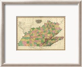 Kentucky, Tennessee and Part of Illinois, c.1823 Framed Giclee Print by Henry S. Tanner