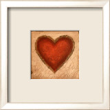 Poetic Heart Prints by Roberta Ricchini