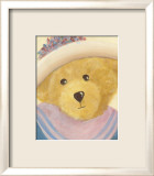 Bear with Pink and Blue Dress and Hat Affiche par Alba Galan