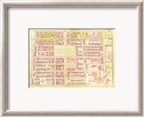 Boston: Wards 9, c.12, c.1895 Innrammet Giclee-trykk av George Washington Bromley