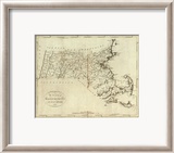 State of Massachusetts, c.1796 Framed Giclee Print by John Reid