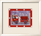 Firetruck Posters af Marnie Bishop Elmer Firetruck Posters af Marnie Bishop Elmer