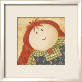 Doll with Red Hair and Braids Poster par Alba Galan