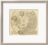 North Pole, c.1747 Innrammet Giclee-trykk av Emanuel Bowen