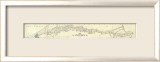 Map Exhibiting The Lines for the New York and New Haven Railroad, c.1845 Framed Giclee Print by P. Anderson